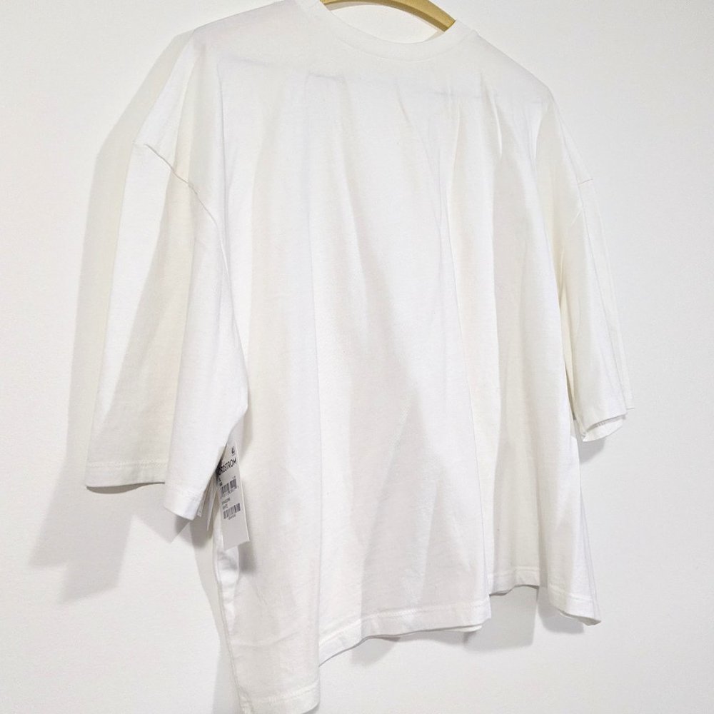 NWT BP Cropped White T-Shirt s:XL